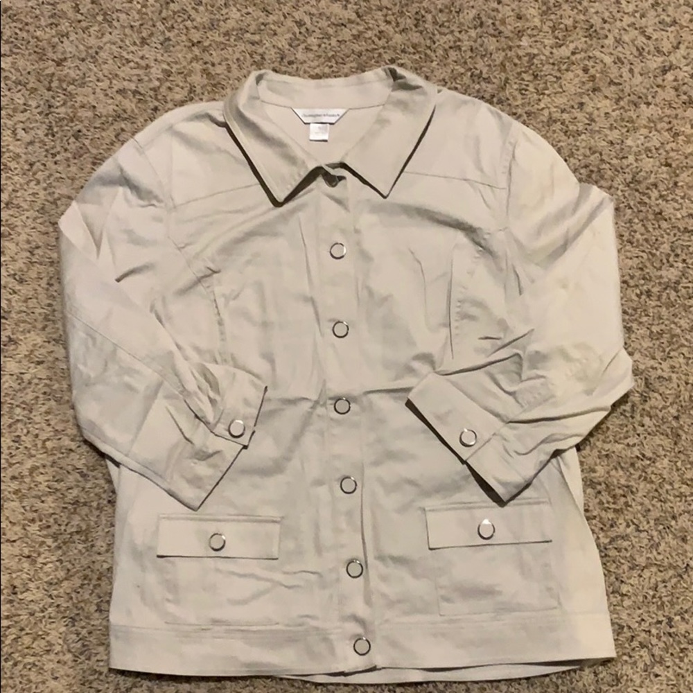 XL khaki blazer/jacket Christopher & Banks